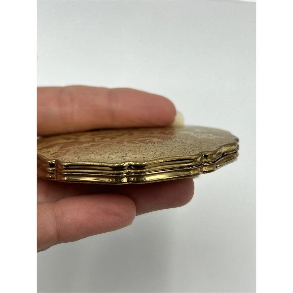 Bundle 4 Vintage Stratton & Deauville England Gold Silver Powder Compact